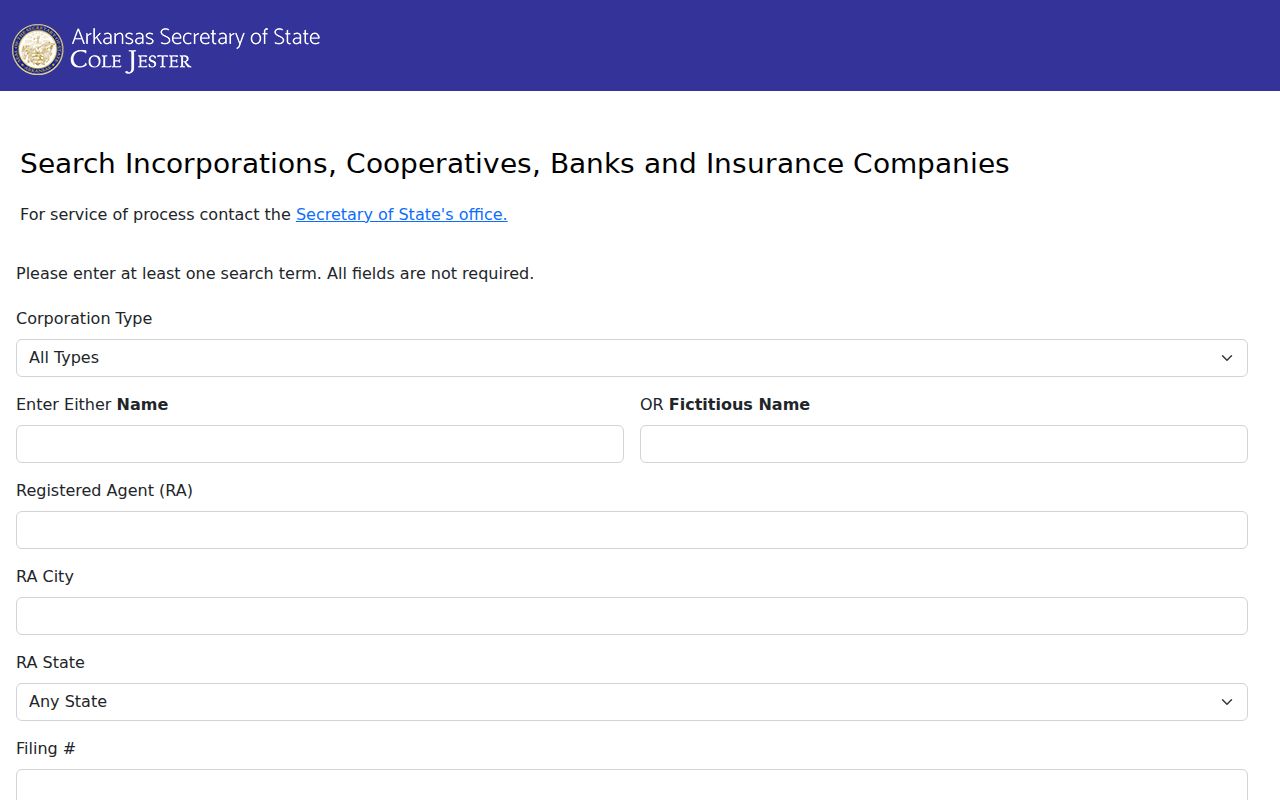 North Little Rock resident lookup with Arkansas business entity search