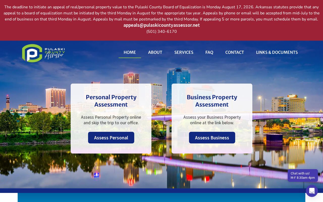 North Little Rock street directory Pulaski County assessor parcel search